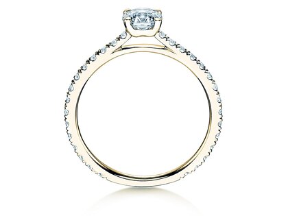Verlovingsring Pure Diamond in 14K geelgoud met diamanten 0,92ct G/SI