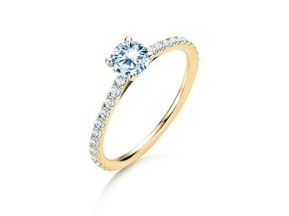 Verlovingsring Pure Diamond in 14K geelgoud met diamanten 0,92ct G/SI