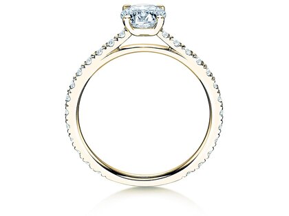 Verlovingsring Pure Diamond in 14K geelgoud met diamanten 1,17ct G/SI