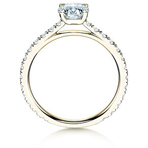 Verlovingsring Pure Diamond in 14K geelgoud met diamanten 1,17ct G/SI