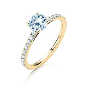 Verlovingsring Pure Diamond in 14K geelgoud met diamanten 1,17ct G/SI
