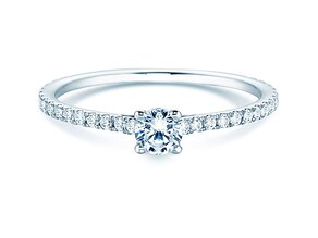 Verlovingsring Pure Diamond in 9K witgoud met Lab-grown diamanten 0,54ct E/VS