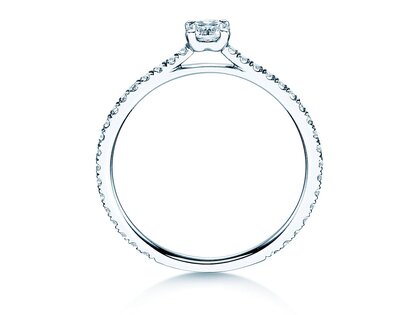 Verlovingsring Pure Diamond in 9K witgoud met Lab-grown diamanten 0,54ct E/VS