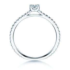 Verlovingsring Pure Diamond in 9K witgoud met Lab-grown diamanten 0,54ct E/VS