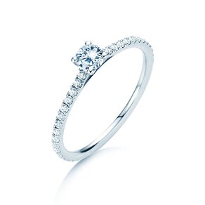 Verlovingsring Pure Diamond in 9K witgoud met Lab-grown diamanten 0,54ct E/VS