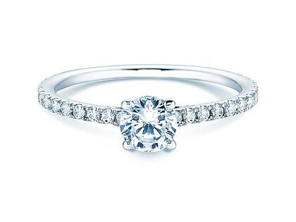 Verlovingsring Pure Diamond in 14K witgoud met diamanten 0,92ct G/SI