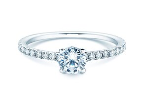Verlovingsring Pure Diamond in 14K witgoud met diamanten 0,92ct G/SI