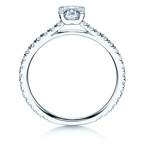 Verlovingsring Pure Diamond in 14K witgoud met diamanten 0,92ct G/SI