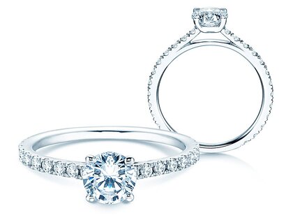 Verlovingsring Pure Diamond in 18K witgoud met diamanten 1,48ct G/SI