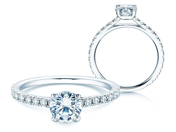 Verlovingsring Pure Diamond in 18K witgoud met diamanten 1,48ct G/SI