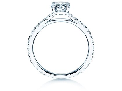 Verlovingsring Pure Diamond in 18K witgoud met diamanten 1,48ct G/SI