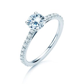 Verlovingsring Pure Diamond in 18K witgoud met diamanten 1,48ct G/SI