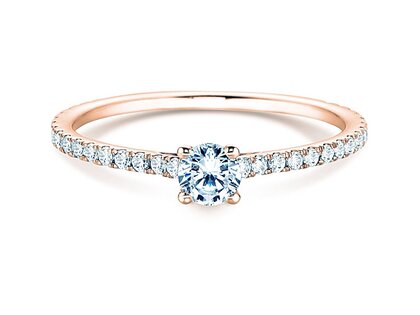 Verlovingsring Pure Diamond in 9K roségoud met diamanten 0,54ct G/SI
