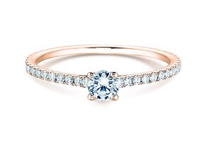 Verlovingsring Pure Diamond in 9K roségoud met diamanten 0,54ct G/SI