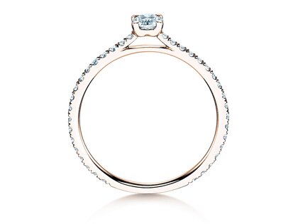 Verlovingsring Pure Diamond in 9K roségoud met diamanten 0,54ct G/SI