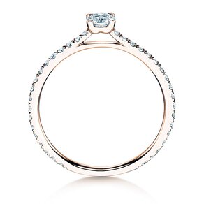 Verlovingsring Pure Diamond in 9K roségoud met diamanten 0,54ct G/SI
