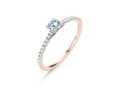 Verlovingsring Pure Diamond in 9K roségoud met diamanten 0,54ct G/SI