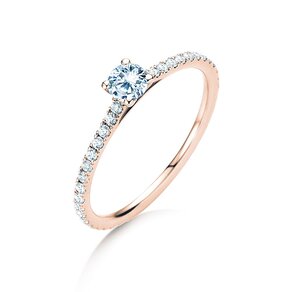 Verlovingsring Pure Diamond in 9K roségoud met diamanten 0,54ct G/SI