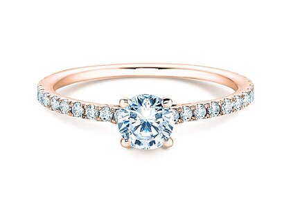 Verlovingsring Pure Diamond in 18K roségoud met diamanten 0,92ct G/SI