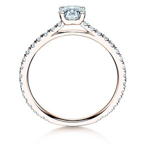 Verlovingsring Pure Diamond in 18K roségoud met diamanten 0,92ct G/SI