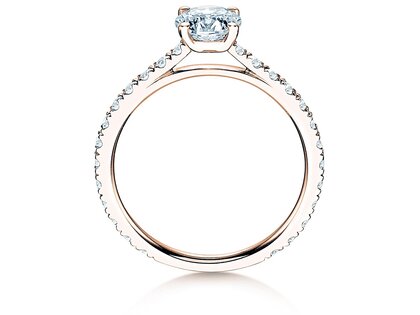 Verlovingsring Pure Diamond in 18K roségoud met diamanten 1,17ct G/SI