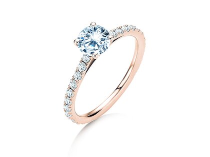 Verlovingsring Pure Diamond in 18K roségoud met diamanten 1,17ct G/SI