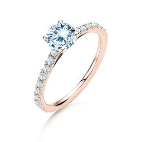 Verlovingsring Pure Diamond in 18K roségoud met diamanten 1,17ct G/SI