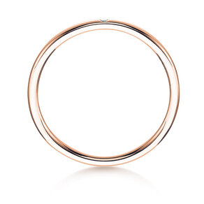 Verlovingsring Promise Petite in 14K roségoud met diamant 0,005ct G/SI