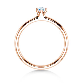 Verlovingsring Classic 6 in 14K roségoud met Lab-grown diamant 0,15ct E/VS