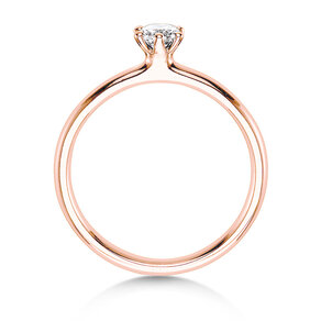 Verlovingsring Classic 6 in 14K roségoud met diamant 0,20ct G/IF