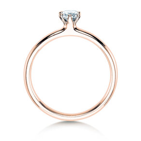Verlovingsring Classic 6 in 14K roségoud met diamant 0,20ct G/IF