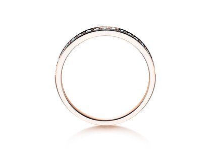 Verlovingsring Alliance-/Eternityring in 14K roségoud met diamanten 0,125ct G/SI