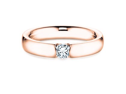 Verlovingsring Destiny in 18K roségoud met diamant 0,10ct G/SI