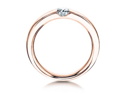 Verlovingsring Destiny in 18K roségoud met diamant 0,10ct G/SI