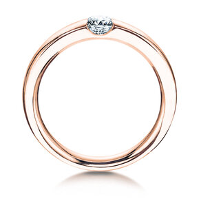 Verlovingsring Destiny in 18K roségoud met diamant 0,10ct G/SI