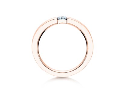 Verlovingsring Infinity in 18K roségoud met diamant 0,30ct H/SI
