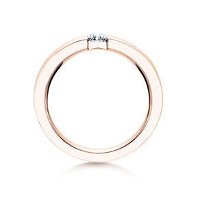 Verlovingsring Infinity in 9K roségoud met diamant 0,25ct H/SI