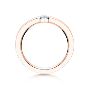 Verlovingsring Infinity in 18K roségoud met diamant 0,30ct H/SI