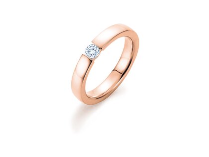 Verlovingsring Infinity in 18K roségoud met diamant 0,30ct H/SI