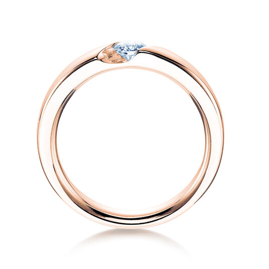 Verlovingsring Italic in 18K roségoud met Lab-grown diamant 0,50ct