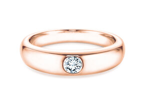 Verlovingsring Promise in 9K roségoud met diamant 0,03ct H/SI