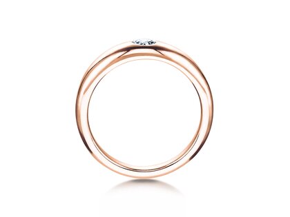 Verlovingsring Promise in 9K roségoud met diamant 0,03ct H/SI