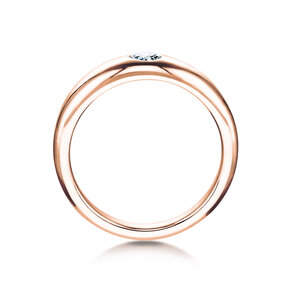 Verlovingsring Promise in 9K roségoud met diamant 0,03ct H/SI