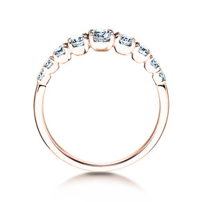 Verlovingsring 9 Diamonds in 14K roségoud met diamanten 0,43ct G/SI