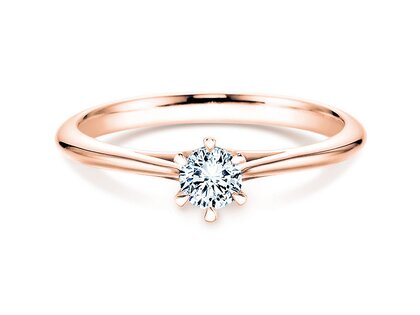 Verlovingsring Heaven 6 in 18K roségoud met Lab-grown diamant 0,25ct E/VS