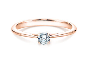 Verlovingsring Delight in 18K roségoud met diamant 0,30ct H/SI