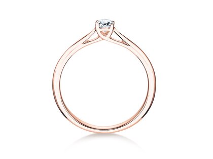 Verlovingsring Delight in 18K roségoud met diamant 0,30ct H/SI