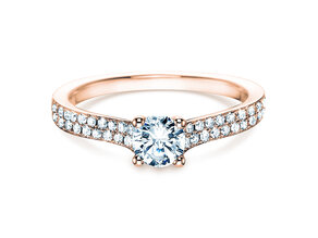 Verlovingsring Claire in 18K roségoud met diamanten 0,70ct G/SI