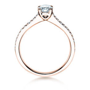 Verlovingsring Claire in 18K roségoud met diamanten 0,70ct G/SI