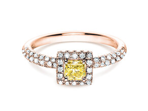 Verlovingsring Sophie in 18K roségoud met diamanten 1,02ct